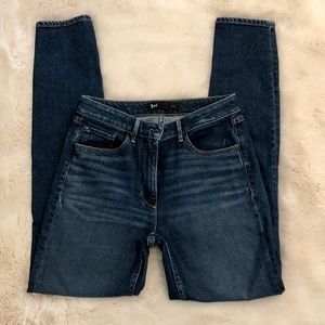 3X1 Split Hem Skinny Jeans Dark Sterling size 25